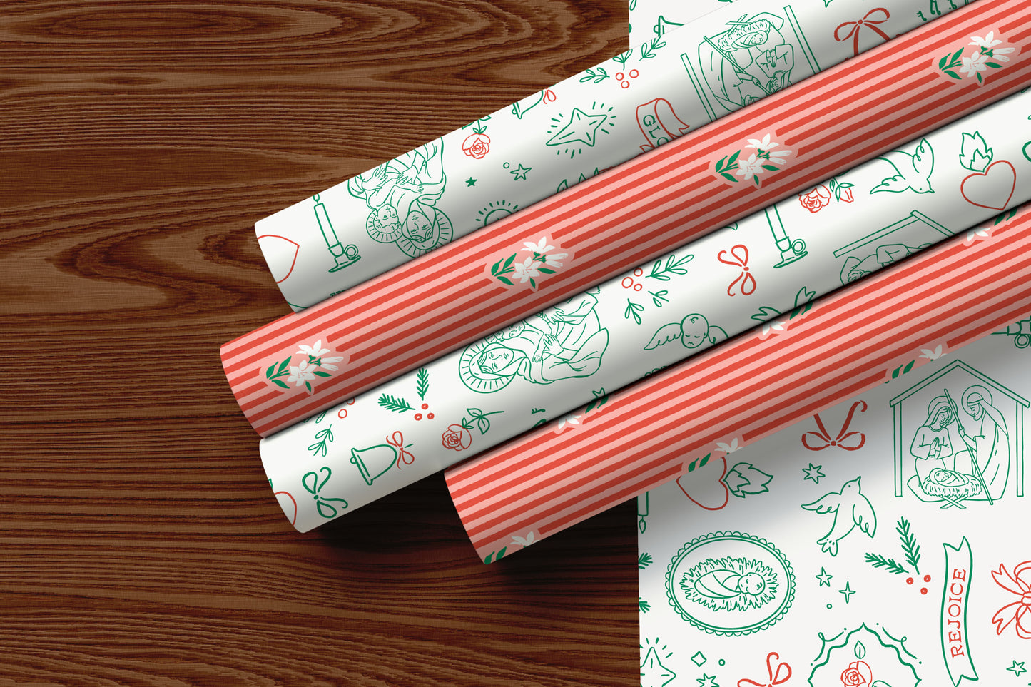 Divine Grace | Catholic Christmas Wrapping Paper