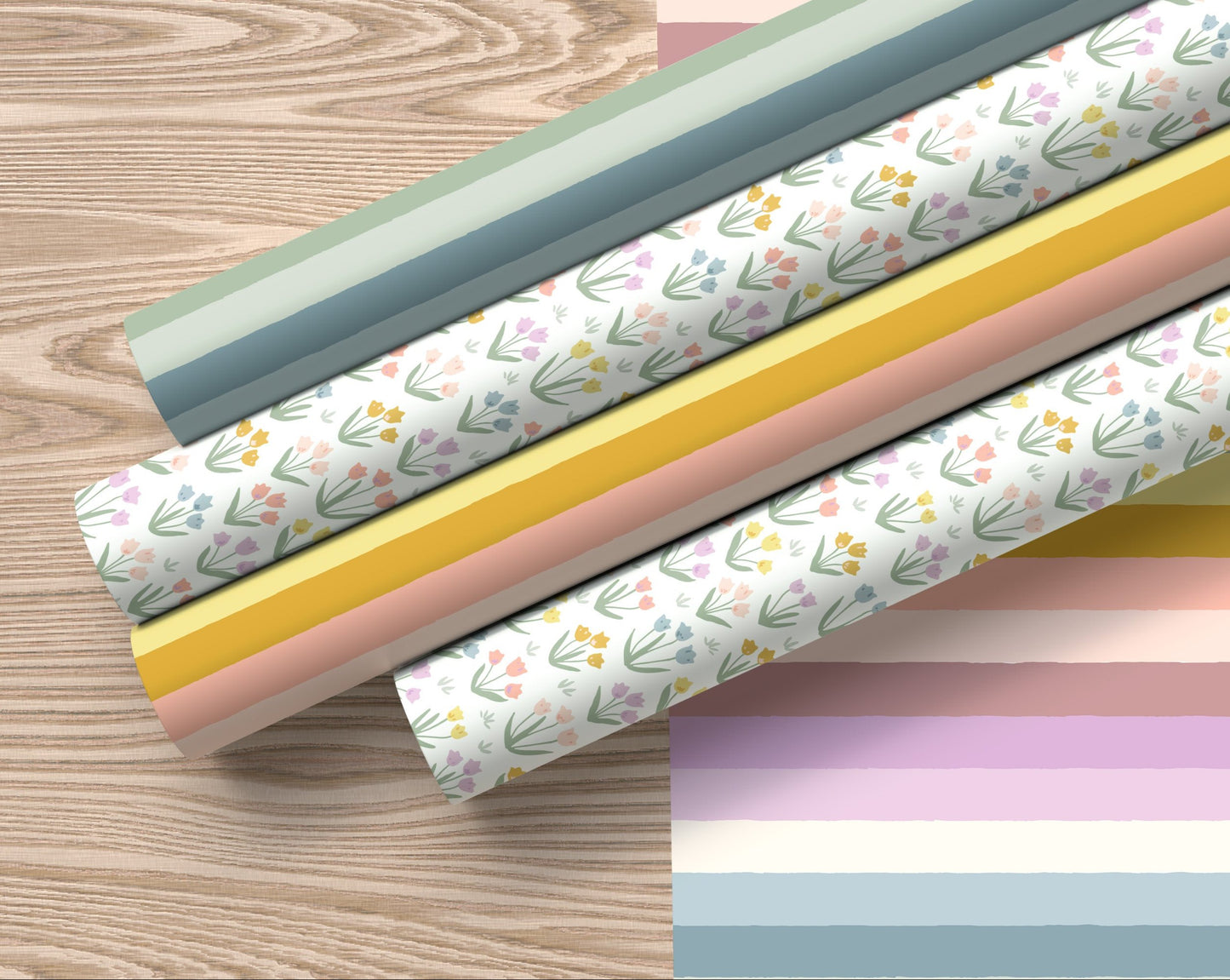 Joyful Tulips | Easter Wrapping Paper