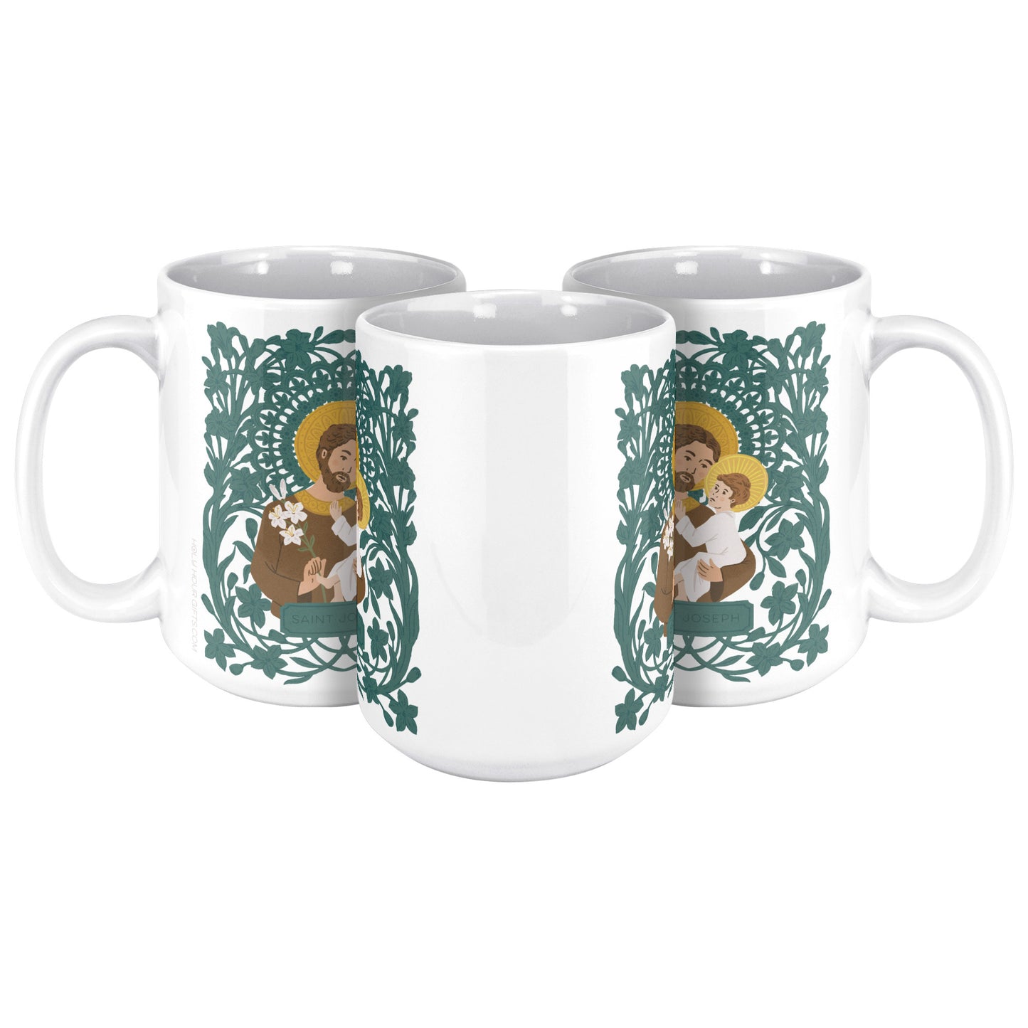 Saint Joseph and Child Jesus | Catholic Mug