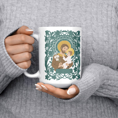 Saint Joseph and Child Jesus | Catholic Mug