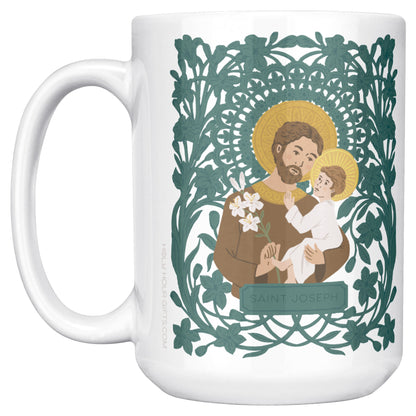 Saint Joseph and Child Jesus | Catholic Mug