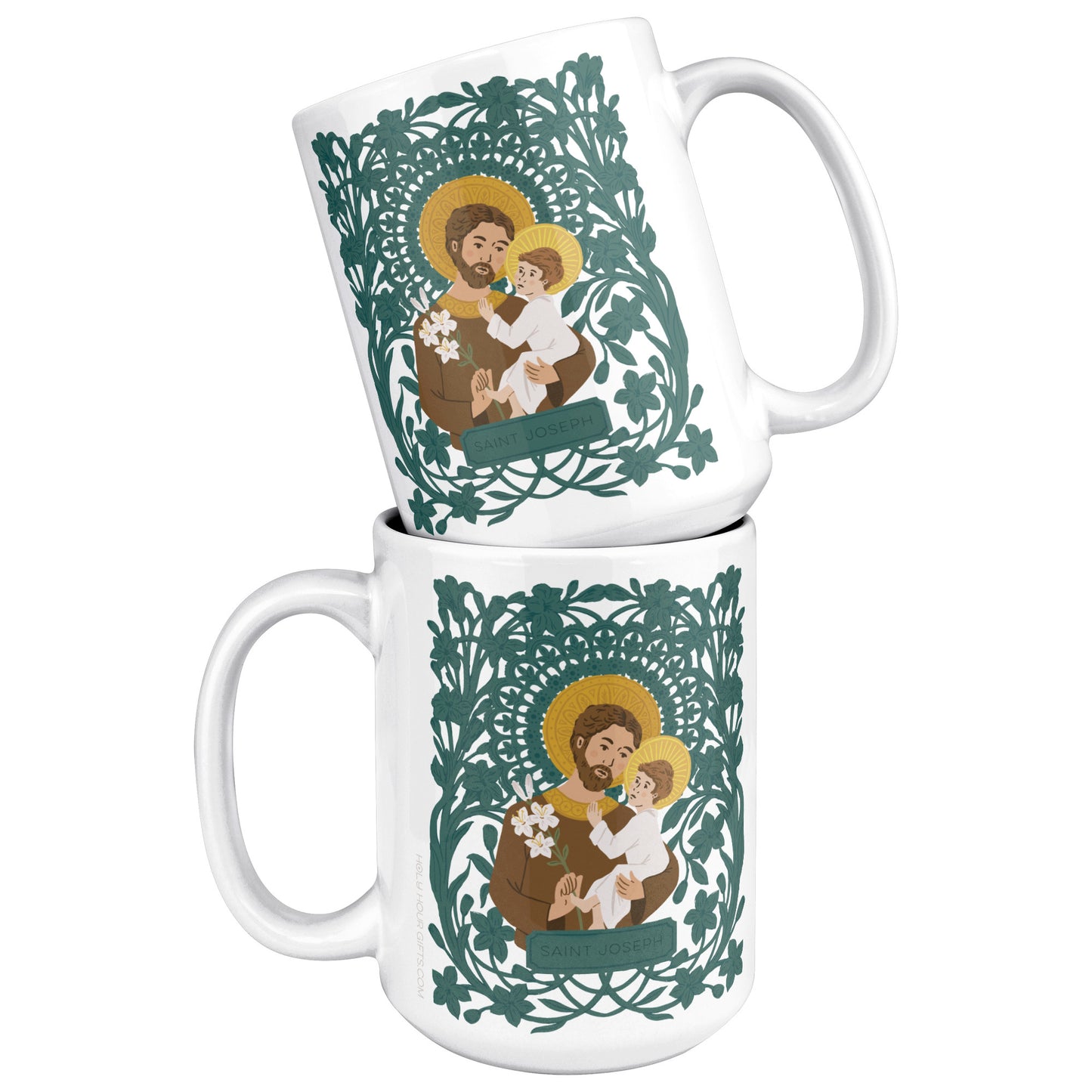 Saint Joseph and Child Jesus | Catholic Mug