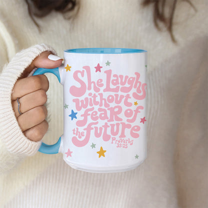 Laughs Without Fear | Christian Mug