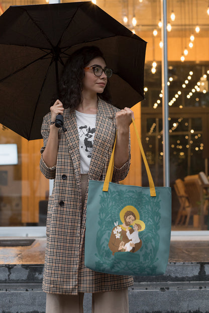 Saint Joseph and Child Jesus | Tote Bag