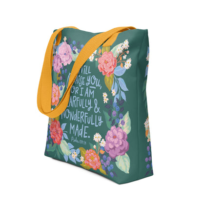 Wonderfully Made | Christian Tote Bag